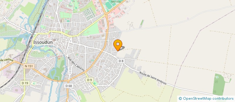 localisation de l'entreprise LEBENDER ET FILS à ISSOUDUN