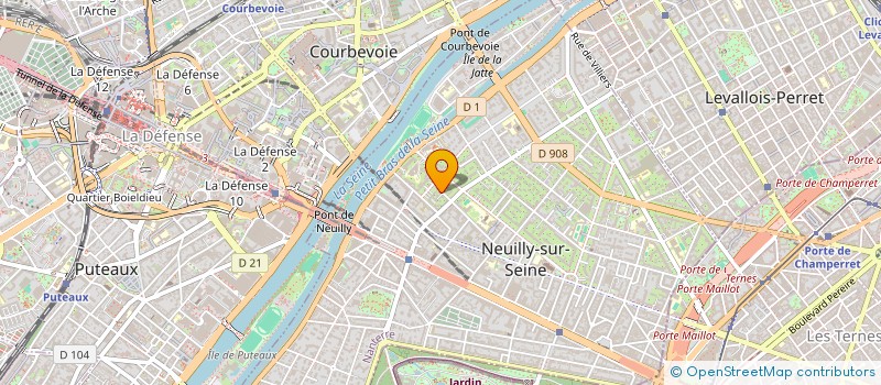 localisation de l'entreprise LEBEOS à NEUILLY-SUR-SEINE