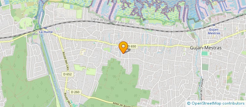 localisation de l'entreprise LEBERCAIL 1 à GUJAN-MESTRAS