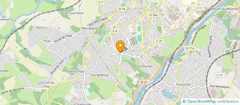 localisation de l'entreprise LEBERCHE & CIE à ISLE