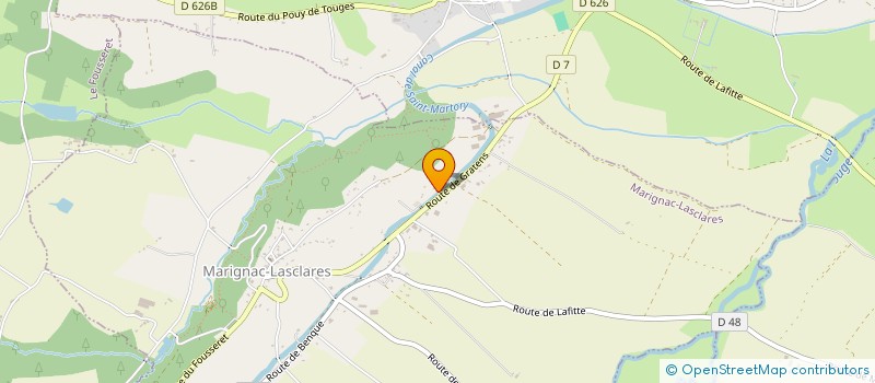 localisation de l'entreprise LEBERT  MARIGNAC-LASCLARES