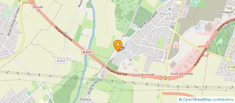 localisation de l'entreprise LEBIGOT THIERRY  FLEURY-SUR-ORNE