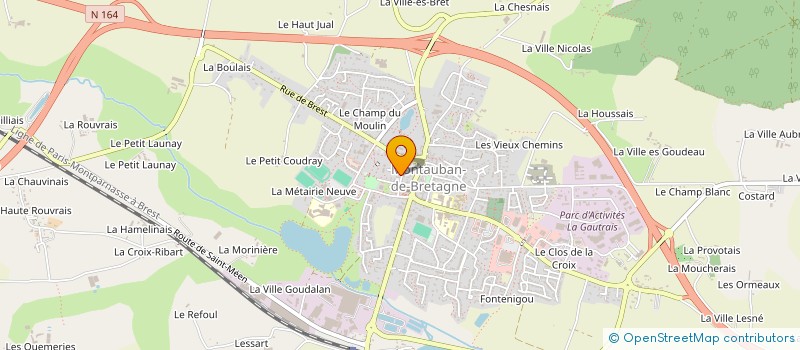 localisation de l'entreprise LEBILLARDENIMAGE.COM  MONTAUBAN-DE-BRETAGNE