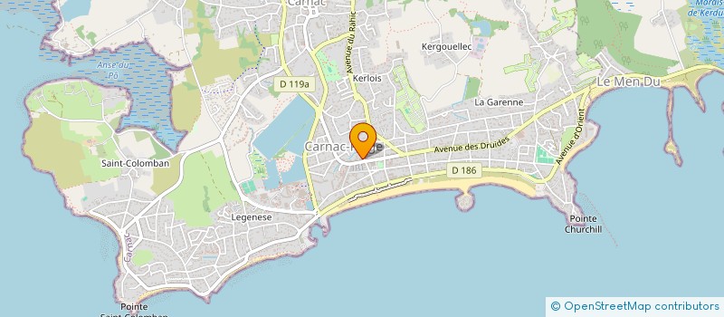 localisation de l'entreprise LEBIME  CARNAC