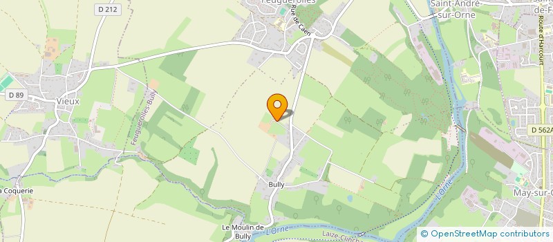 localisation de l'entreprise LEBISSONNAIS  FEUGUEROLLES-BULLY