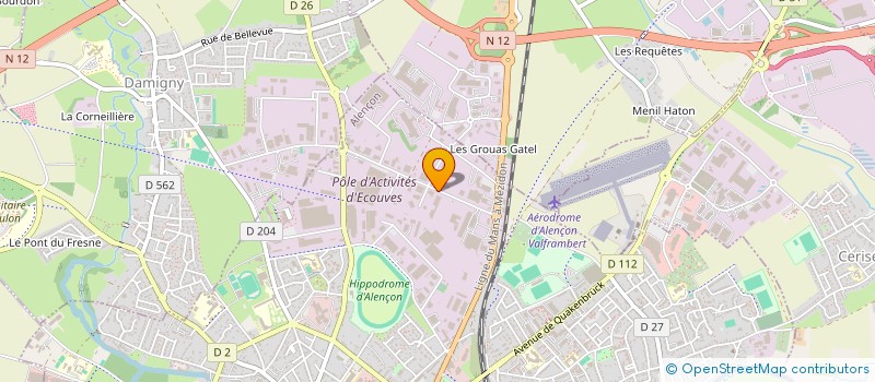 localisation de l'entreprise LEBLANC à ALENCON