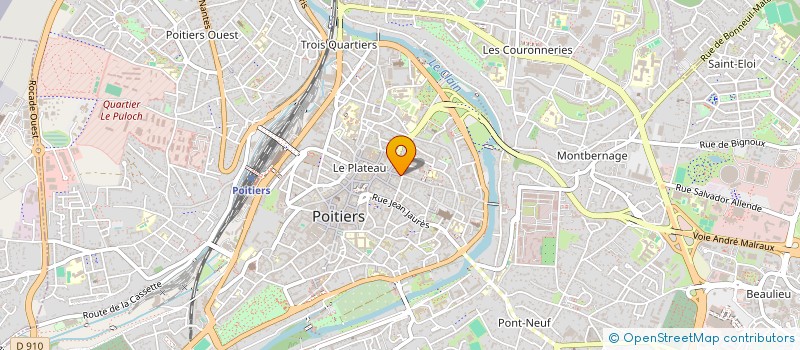 localisation de l'entreprise LEBLANC à POITIERS