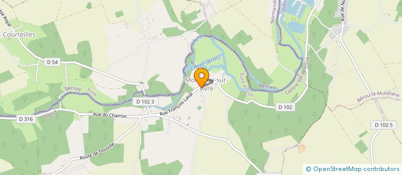 localisation de l'entreprise LEBLANC à MONTIGNY-SUR-AVRE