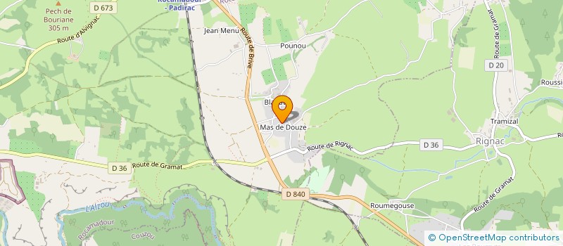 localisation de l'entreprise LEBLANC-BRETON  ROCAMADOUR