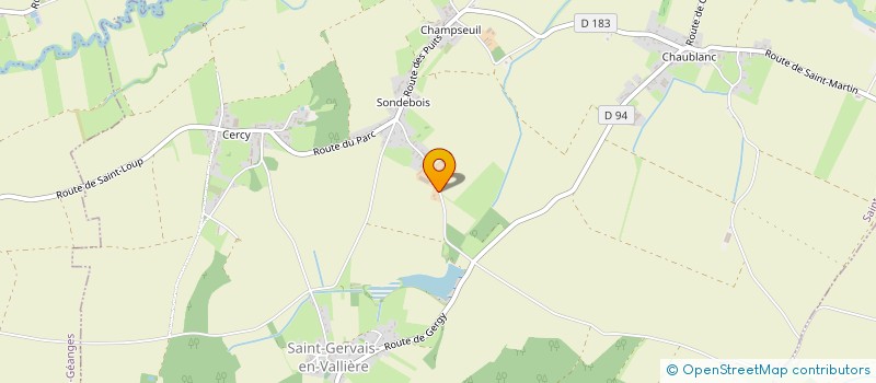 localisation de l'entreprise LEBLANC ENERGIE  SAINT-GERVAIS-EN-VALLIERE