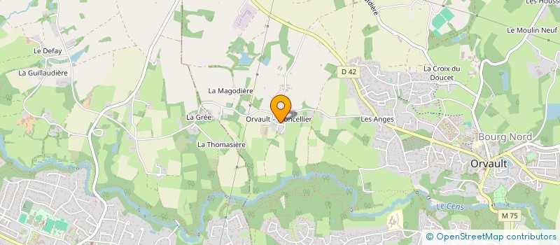 localisation de l'entreprise LEBLANC ENERGIES à ORVAULT