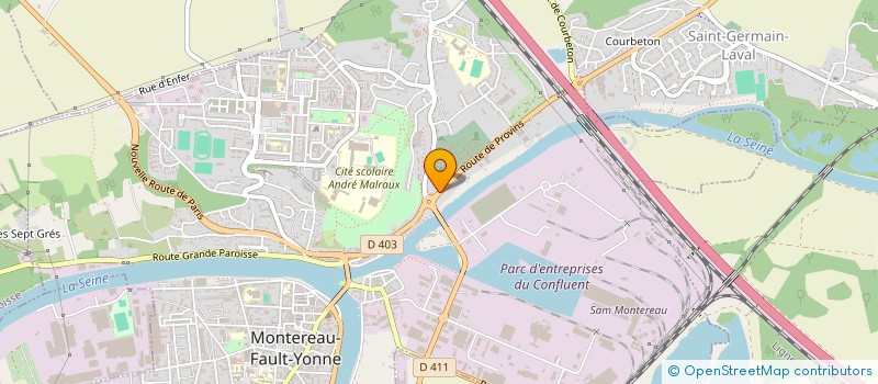 localisation de l'entreprise LEBLANC MARBRERIE  MONTEREAU-FAULT-YONNE