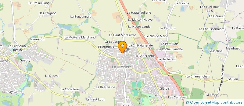 localisation de l'entreprise LEBLANC ORTHO IMMO  LA MEZIERE