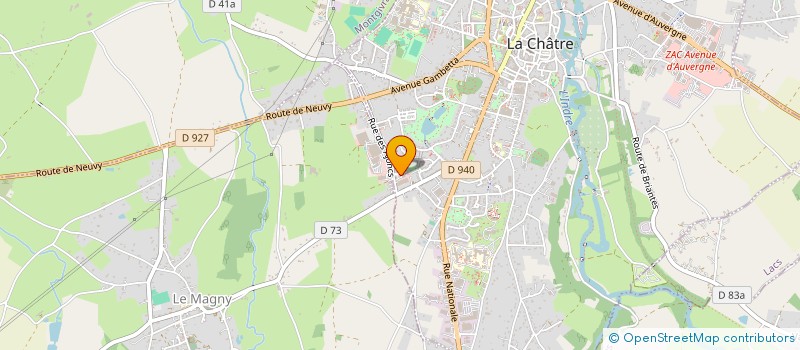 localisation de l'entreprise LEBLANC P. à LA CHATRE