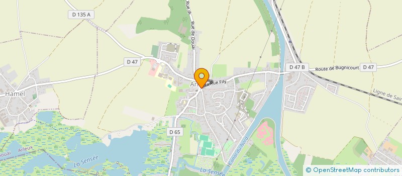 localisation de l'entreprise LEBLANC PATRIMOINE  ARLEUX