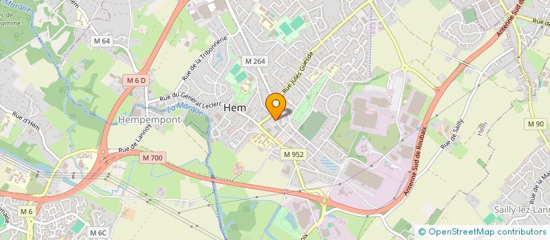 localisation de l'entreprise LEBLANC SOC  HEM