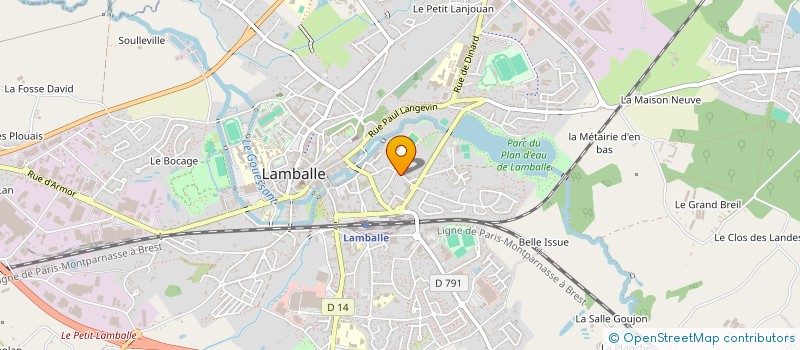 localisation de l'entreprise LEBLAY  LAMBALLE-ARMOR