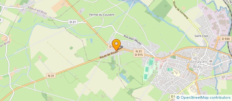 localisation de l'entreprise LEBLE ET COMPAGNIE  GOURNAY EN BRAY