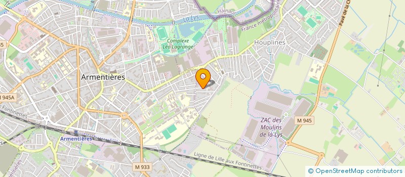 localisation de l'entreprise LEBLEU  HOUPLINES