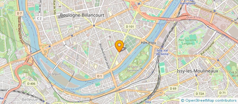 localisation de l'entreprise LEBLOGAUTO.COM à BOULOGNE-BILLANCOURT