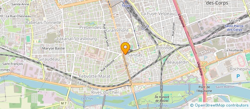 localisation de l'entreprise LEBLOIS LOZACHMEUR  TOURS