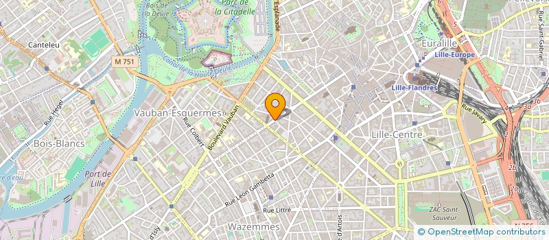 localisation de l'entreprise LEBLON ET COMPAGNIE à LILLE