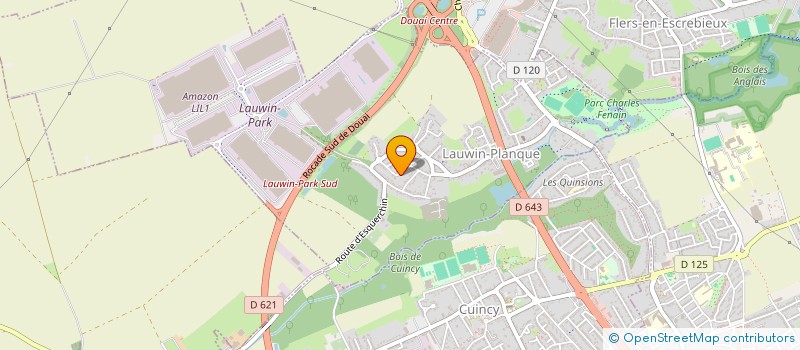 localisation de l'entreprise LEBLOND 10 RUE GIROUD  LAUWIN-PLANQUE