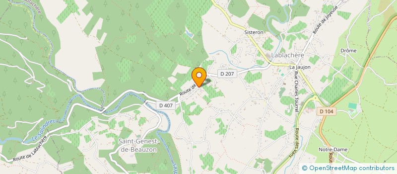 localisation de l'entreprise LEBLOND JORIS  SAINT-ANDRE-LACHAMP