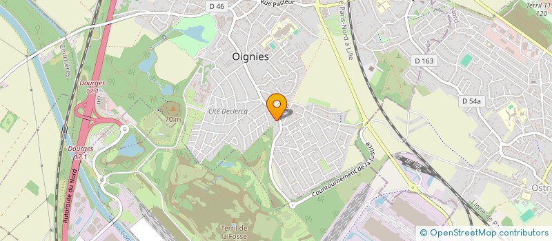 localisation de l'entreprise LEBLOND VAILLANT IMMOBILIER  OIGNIES