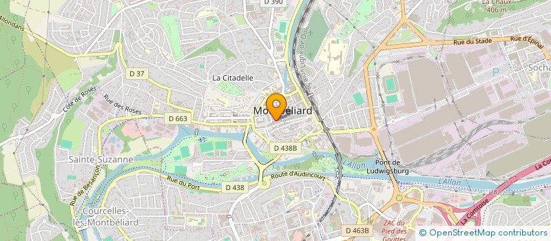 localisation de l'entreprise LEBO  MONTBELIARD