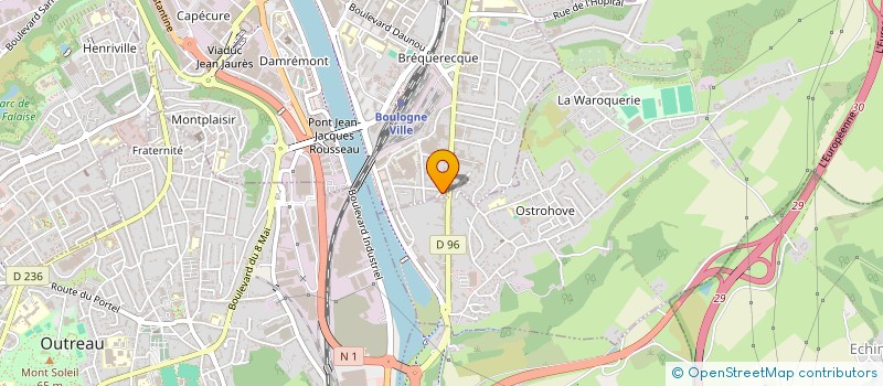 localisation de l'entreprise LEBOIS D'OSTROHOVE  BOULOGNE SUR MER