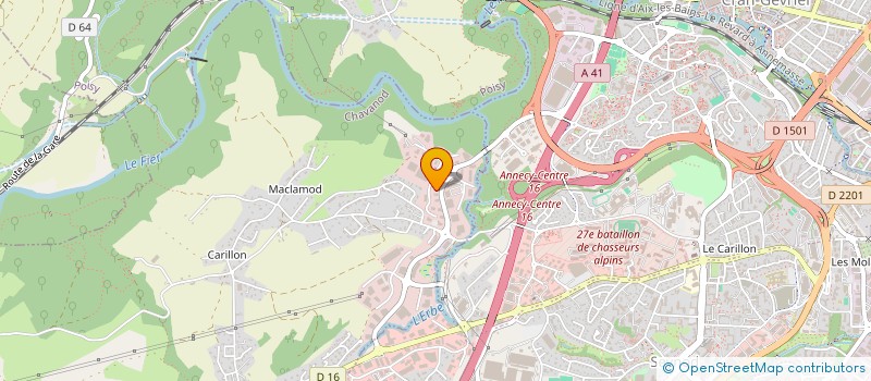 localisation de l'entreprise LEBON 1  CHAVANOD