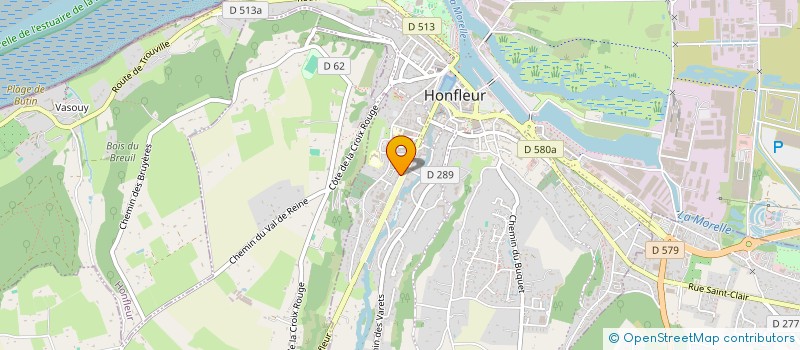 localisation de l'entreprise LEBON à HONFLEUR