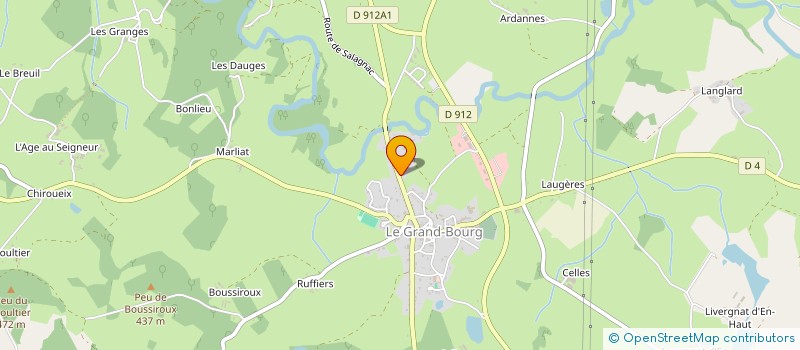 localisation de l'entreprise LEBON  LE GRAND-BOURG