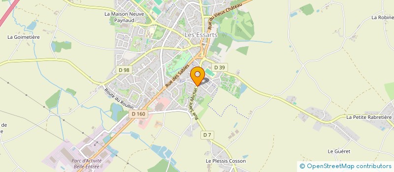 localisation de l'entreprise LEBON CONSTRUCTION  ESSARTS-EN-BOCAGE