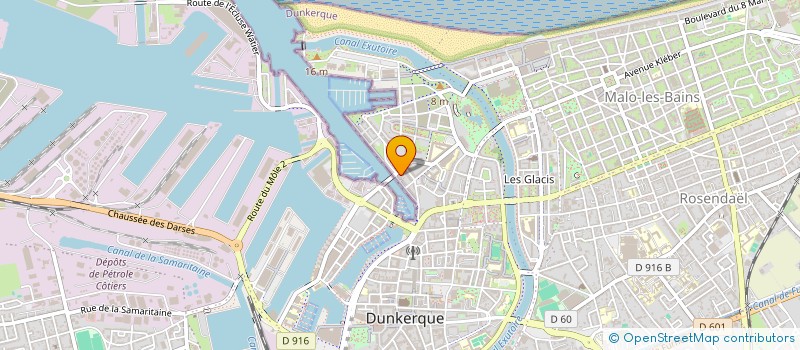 localisation de l'entreprise LEBON COUVREUR à DUNKERQUE