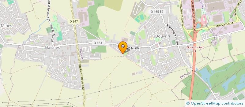 localisation de l'entreprise LEBON/DAUCHY  DOUVRIN