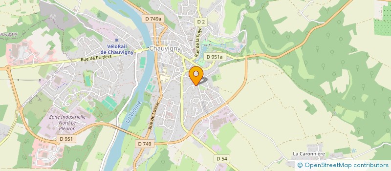 localisation de l'entreprise LEBON ET CONSORTS à CHAUVIGNY