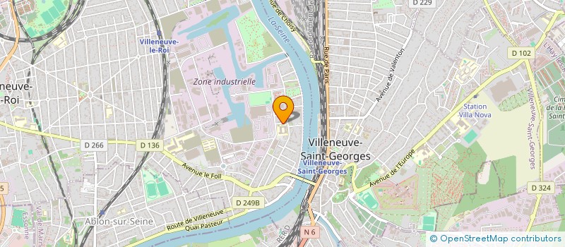 localisation de l'entreprise LEBON ET FILS à VILLENEUVE-LE-ROI