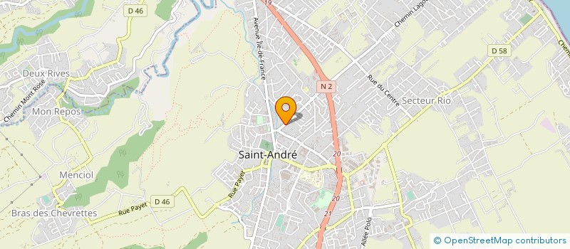 localisation de l'entreprise LEBON EXPEDIT 2 ARSENE à SAINT-ANDRE