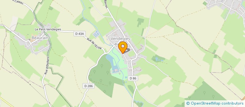 localisation de l'entreprise LEBON IMMO  VENDEGIES-AU-BOIS