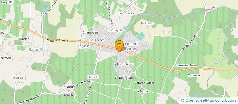 localisation de l'entreprise LEBON.M TAILLE DE PIERRE  SAINT-QUENTIN-DE-BARON