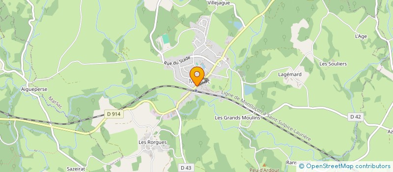 localisation de l'entreprise LEBON SIMOES à MARSAC