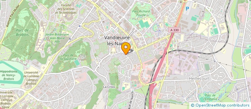 localisation de l'entreprise LEBONPAT à VANDŒUVRE-LES-NANCY
