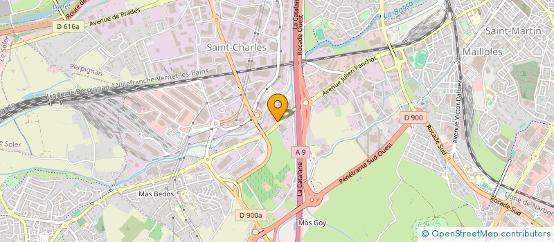 localisation de l'entreprise LEBONRACCORD  PERPIGNAN