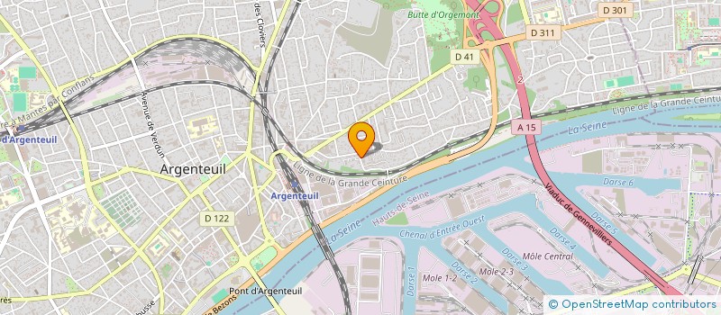 localisation de l'entreprise LEBONSTOCK  ARGENTEUIL