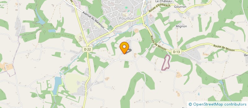 localisation de l'entreprise LEBORDE DU SIN à POUILLON