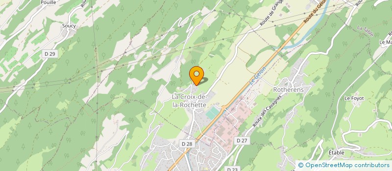 localisation de l'entreprise LEBORGNE à VALGELON-LA ROCHETTE