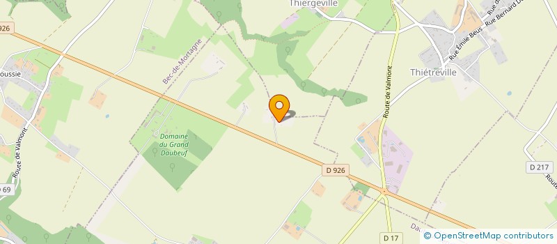 localisation de l'entreprise LEBORGNE ALEXANDRE  DAUBEUF-SERVILLE