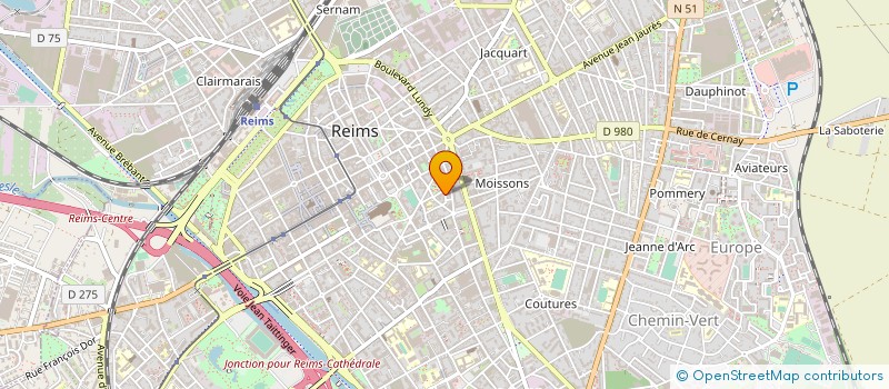 localisation de l'entreprise LEBORGNE PERE ET FILS  REIMS